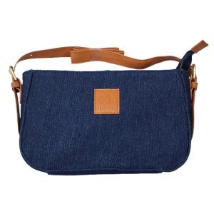 Denim Shoulder Bag For Women Raw Indigo #SB-01RI