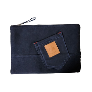 Denim Pouch Bag for Accessories or Makeup Kits #DP-01